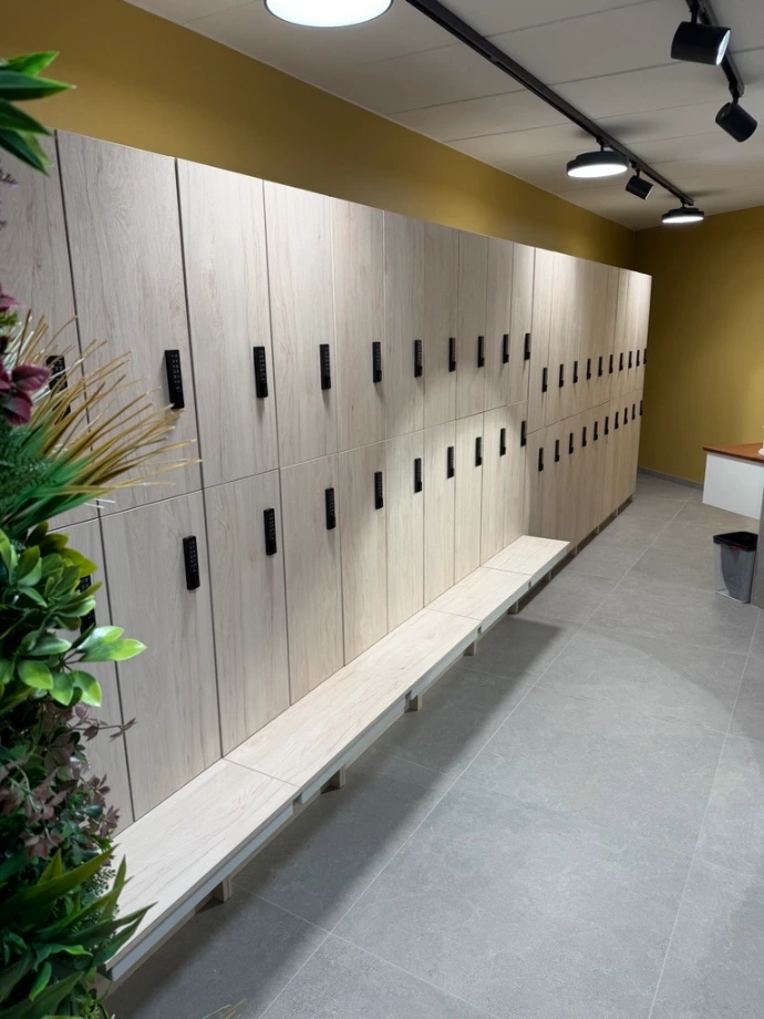 Vestiaire salle de sport